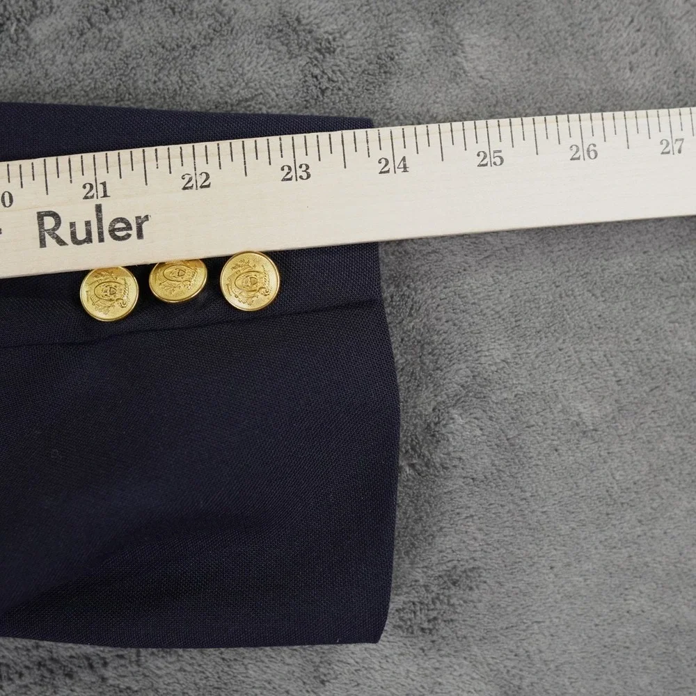 Georgetown University Shop Blazer Men 40R Navy Blue Gold Crest Button USA Made